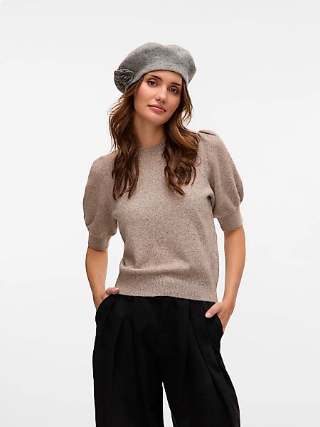 Vero Moda "VMDOFFY 2/4 O-NECK PULLOVER GA NOOS" mit kurzen Puffärmeln günstig online kaufen