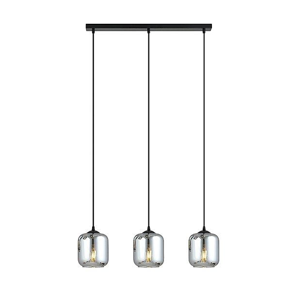 NADUVI Collection | Glas-Pendelleuchte Esstisch schwarz Storm 3-flammig günstig online kaufen