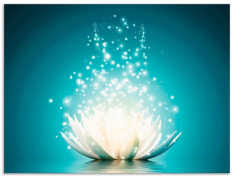 Artland Wandbild »Magie der Lotus-Blume« Blumen 1 Stk. tlg. als Alubild, Le günstig online kaufen