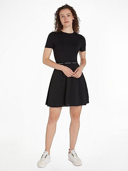 Calvin Klein Jeans Blusenkleid LOGO ELASTIC günstig online kaufen
