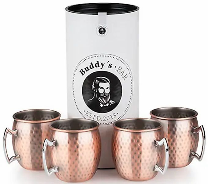 Buddy's Becher »Buddy´s Bar«, (Set, 4 tlg.), Moscow Mule Becher, 500 ml, ho günstig online kaufen
