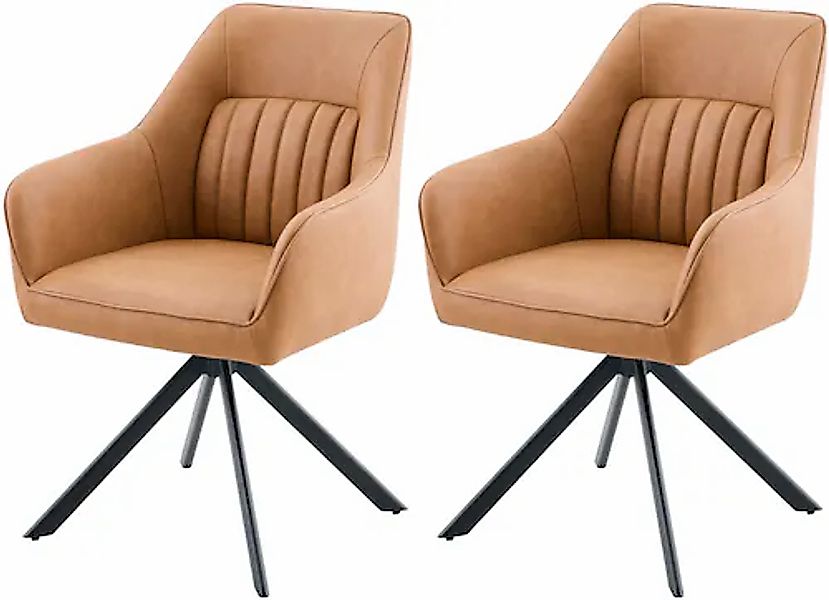 HELA Armlehnstuhl »POLINA« (Set) 2 Stk.4-Fuß, 360° drehbar, Ovalrohrgestell günstig online kaufen