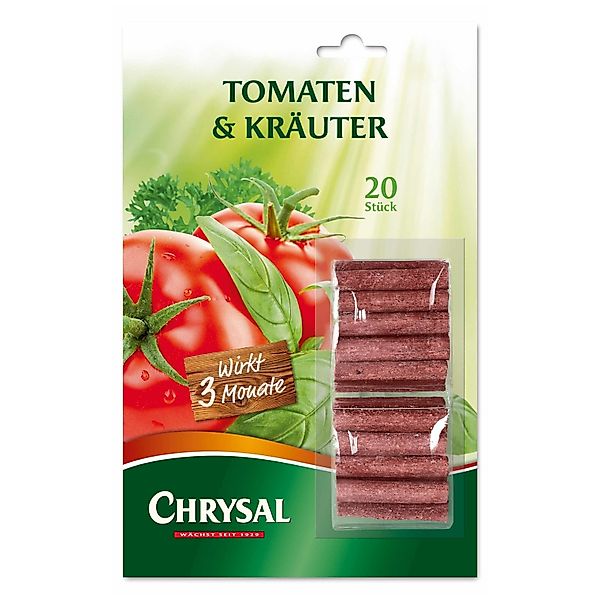 Chrysal Pflanzendünger Tomaten & Kräuter Düngestäbchen günstig online kaufen