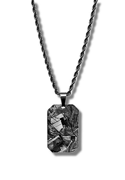 CRBNCNCPT Kette mit Anhänger Carbon Dog Tag Anhänger mit schwarzer Edelstah günstig online kaufen
