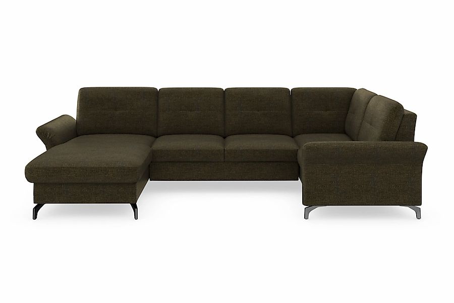 Home affaire Wohnlandschaft "Calando U-Form" wahlweise mit Bettfunktion, Be günstig online kaufen