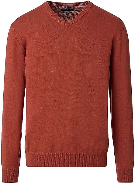 Casa Moda Pullover V-Ausschnitt Red Brick - Größe 3XL günstig online kaufen