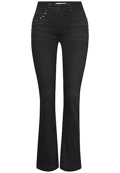 STREET ONE Slim-fit-Jeans Bootcut Jeans mit Nieten (1-tlg) günstig online kaufen