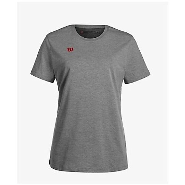 Wilson Tennisshirt Cotton (Baumwolle) grau Damen günstig online kaufen