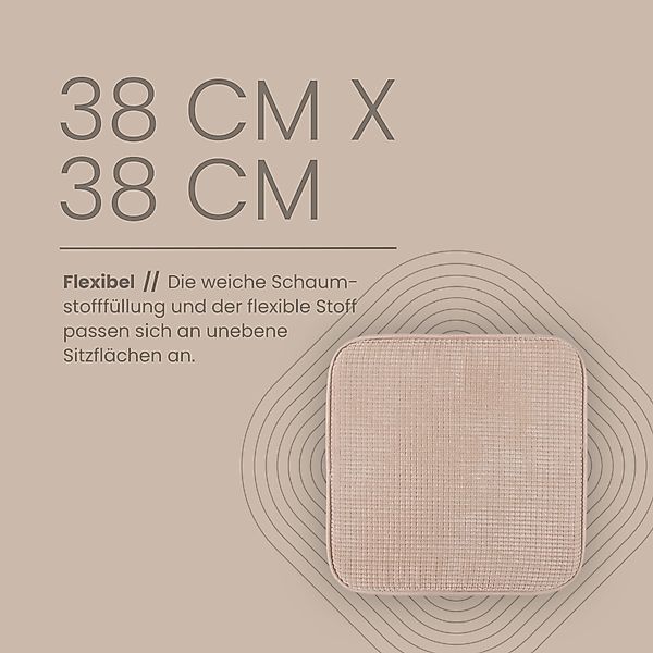 Bestlivings Stuhlkissen Struktur 38x38 cm – günstig online kaufen