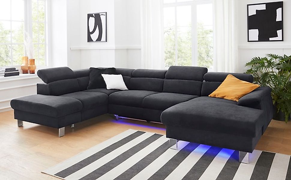 COTTA Polstergarnitur »Komaris U-Form, B: 320 bzw. 100 cm (Set: Wohnlandsch günstig online kaufen