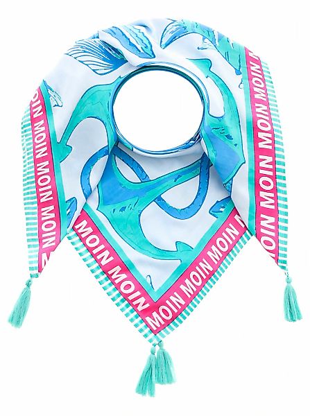 Zwillingsherz Modetuch "Ocean", mit Tasseln günstig online kaufen