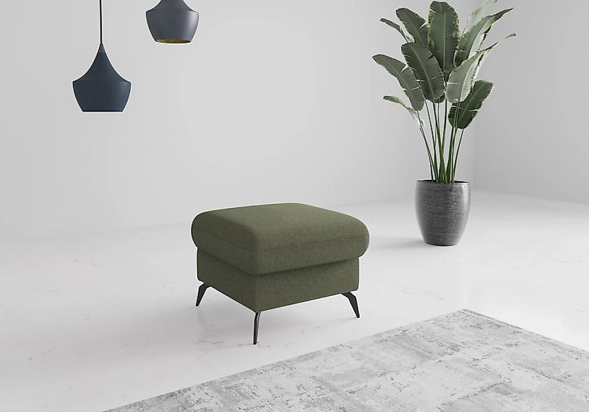 Home affaire Polsterhocker "Rochelle" 1 Stk. tlg. moderne 15 cm Metallfüße günstig online kaufen