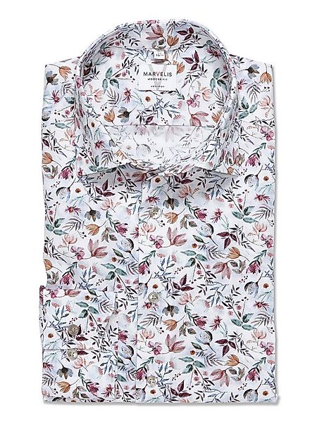 MARVELIS Langarmhemd mit floralem Allover-Print günstig online kaufen