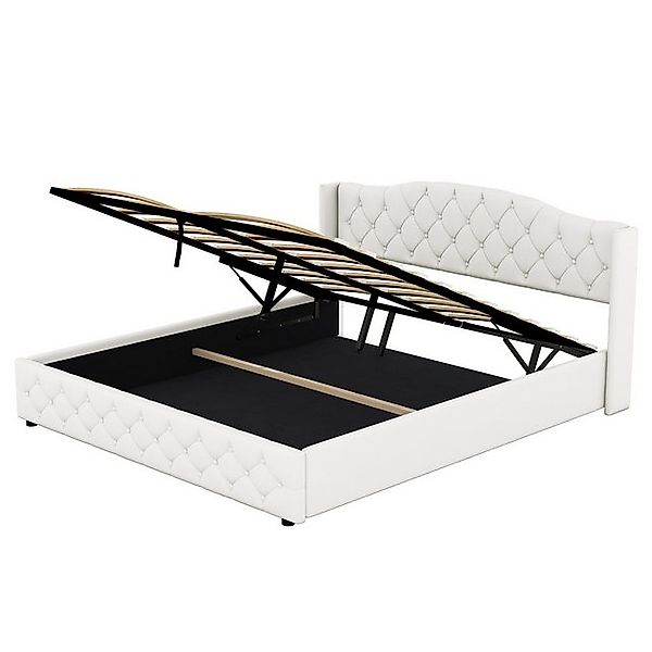 SOFTWEARY Polsterbett (Doppelbett mit Lattenrost und günstig online kaufen
