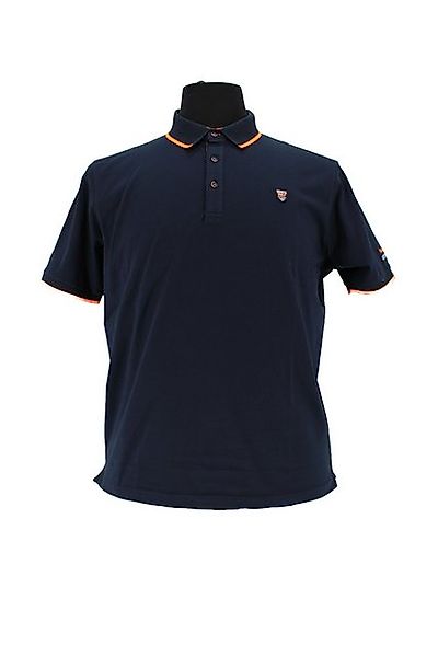 Mode Monte Carlo Poloshirt Polo-Shirt Knopf Marine günstig online kaufen