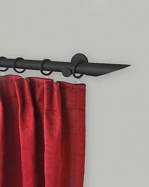 GARESA Gardinenstange "Niko" 1 läufig-läufig Fixmaß;Endstücke;Gardinenstang günstig online kaufen