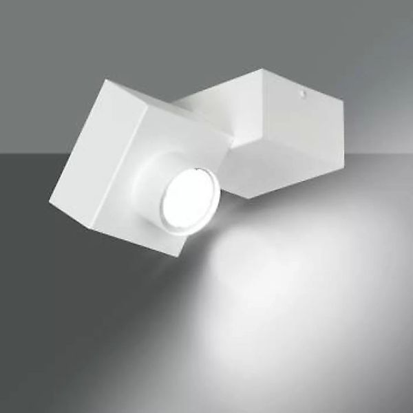 Weiße Deckenlampe Baustein Design eckig Modern GU10 günstig online kaufen