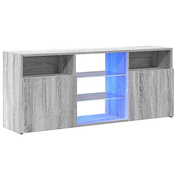 vidaXL TV-Schrank mit LED-Leuchten Grau Sonoma 120x30x50 cm 815715 günstig online kaufen