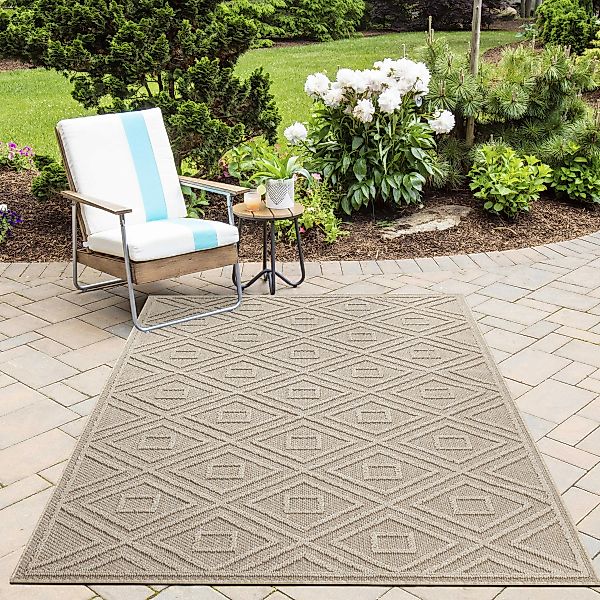 Ayyildiz Teppiche Outdoorteppich »PATARA 4956«, rechteckig, 8 mm Höhe, Läuf günstig online kaufen