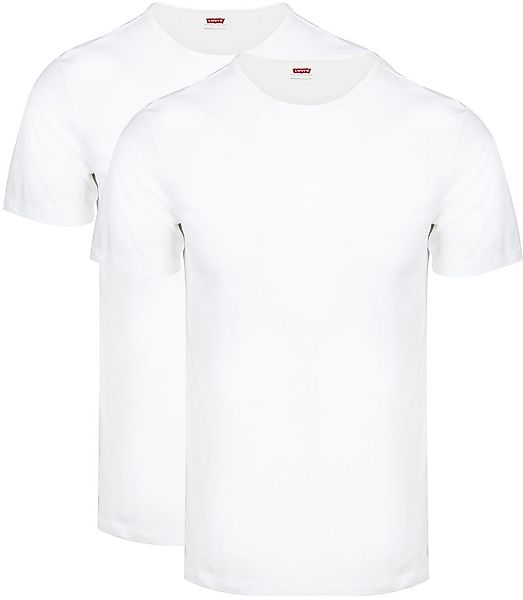 Levi's T-Shirt Solid Crew Weiß 2-Pack - Größe M günstig online kaufen