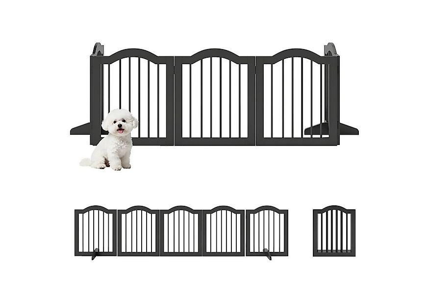 BlingBin Tierabsperrgitter Hund Freistehendes Schutzgitter mit Füßen 261,5 günstig online kaufen