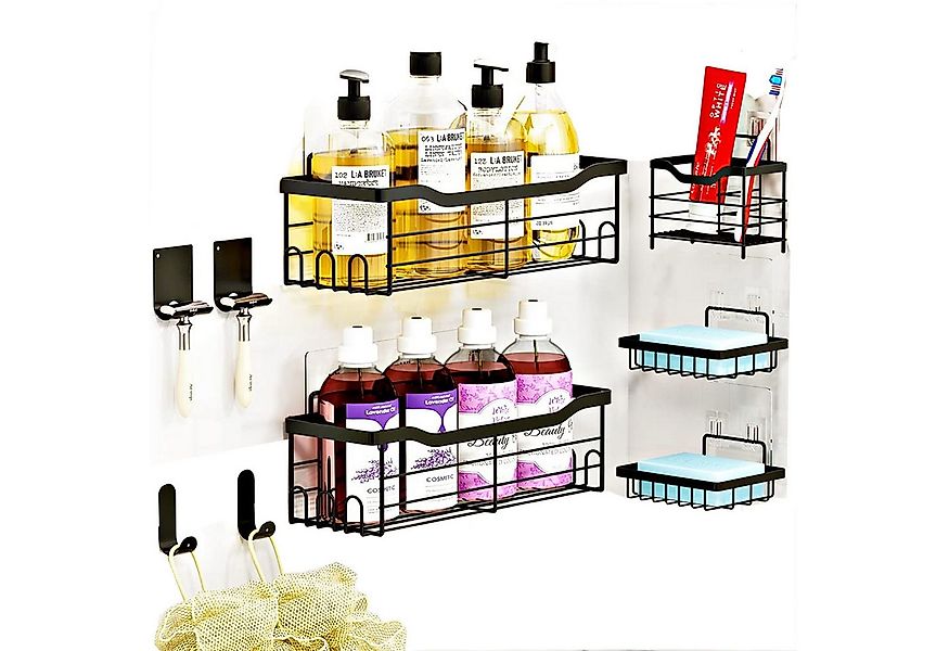 SURFOU Badregal Badezimmer-Duschregal-Organizer-Set 9-teiliges Rostfrei ohn günstig online kaufen