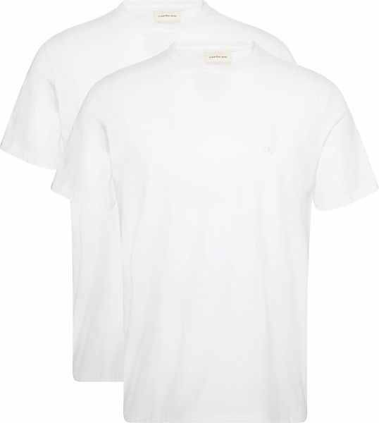 Calvin Klein T-Shirt "SS STRETCH COTTON SLIM TEE 2PK", 2 Stk. Rundhalsaussc günstig online kaufen