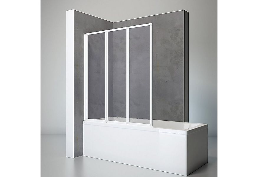Schulte Badewannenfaltwand Well, Kunstglas, (3 tlg), 127x140 cm, Tropfen De günstig online kaufen