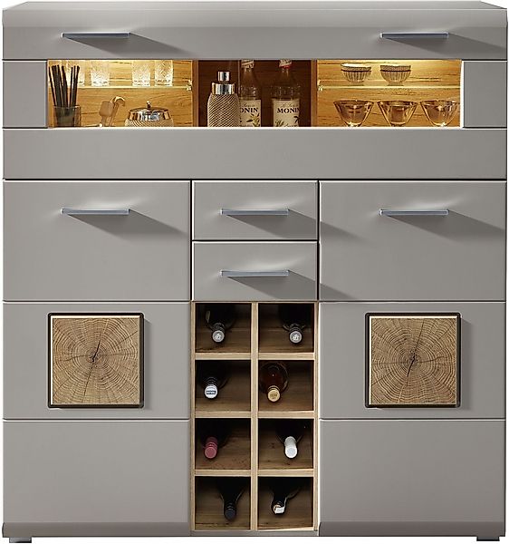 Innostyle Barschrank "FUN PLUS II", 2 Holztüren, 19 Fächer, 1 Klappe, Softc günstig online kaufen