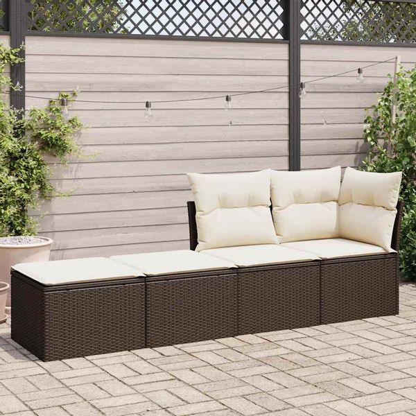 vidaXL Gartenlounge-Set 2-tlg. Garten-Sofagarnitur mit Kissen günstig online kaufen
