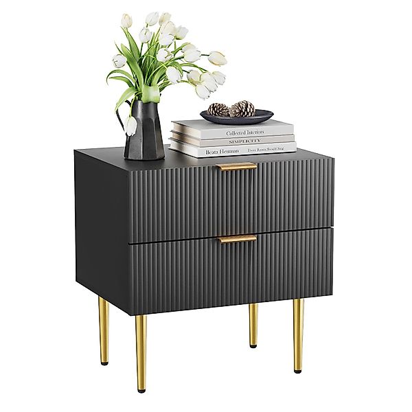 MODFU Nachttisch Kommode,Nightstand,Beistelltisch (Moderner Weißer Nachttis günstig online kaufen