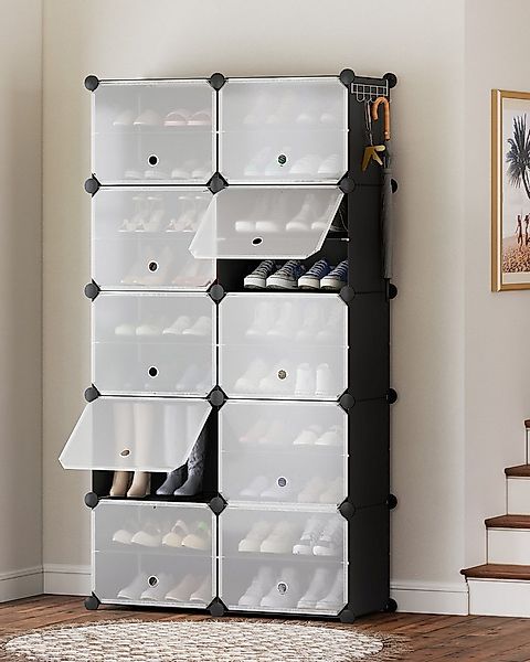 Sekey Schuhregal Schuhregal Schuhschrank Schuh-Organizer Stecksystem DIY-Re günstig online kaufen