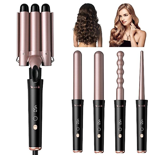 DOPWii Lockenstab 5 in 1 Lockenstab mit 2/4 Temperaturstufen,LCD-Display,36 günstig online kaufen