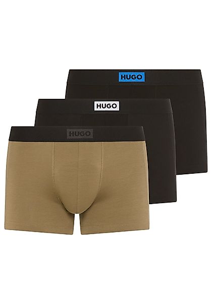 HUGO Underwear Trunk Packung, 3 Stk. mit kontrastfarbigem Bund günstig online kaufen