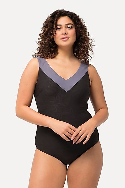 Ulla Popken Badeanzug Badeanzug Struktur Softcups günstig online kaufen