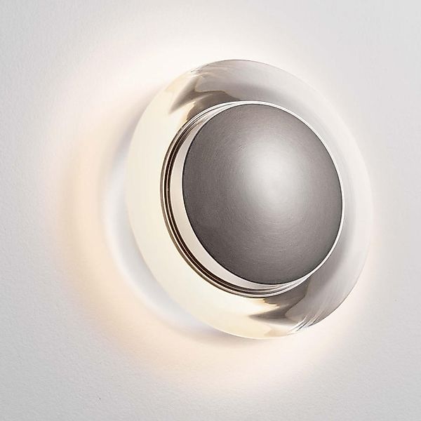 LED Wandleuchte Airida in Nickel und Transparent 8W 713lm günstig online kaufen