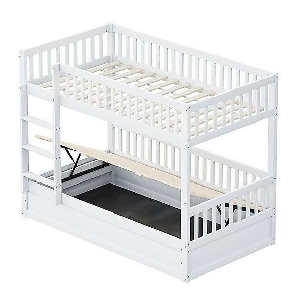 Odikalo Etagenbett Stauraumbett Kinderbett Bettgestell Mit Hydraulisches&St günstig online kaufen