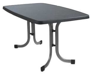 Sieger Gartenmöbel Gartentisch MECALIT, Graphitfarben, Schieferoptik, günstig online kaufen
