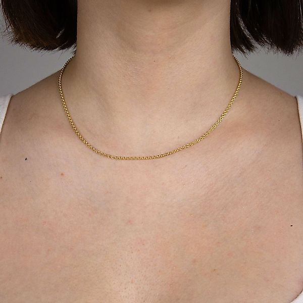 HOPLO Goldkette Goldkette Ankerkette rund Länge günstig online kaufen