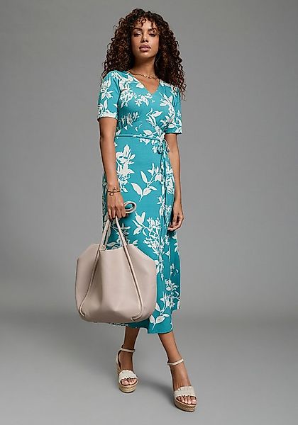 Laura Scott Midikleid in floralem Druck, aus Viskose und Elasthan günstig online kaufen