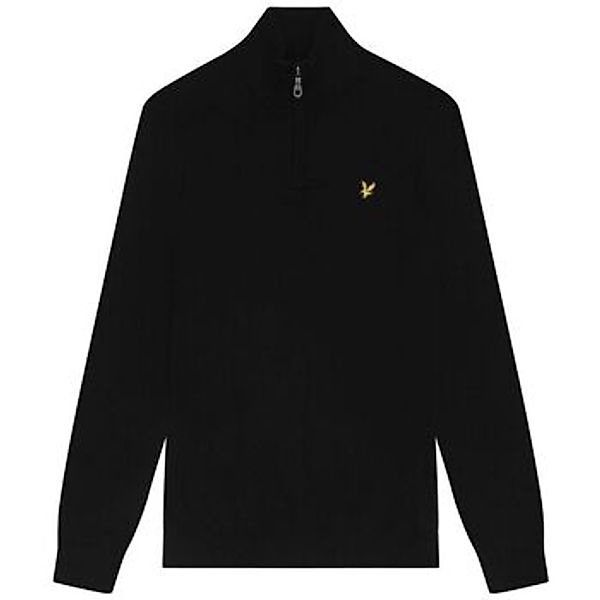 Lyle & Scott  Pullover KN2112VC CTTN MERINO QRTR ZIP JUMP-Z865 JET BLACK günstig online kaufen