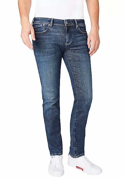 Pepe Jeans Herren Jeans Hatch - Slim Fit - Blau - Rinse Powerflex günstig online kaufen