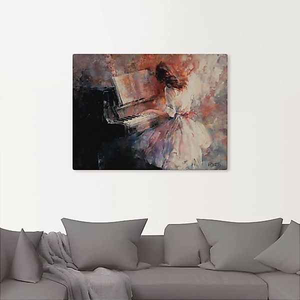 Artland Leinwandbild "Romantischer Rhythmus", Musiker, (1 St.), auf Keilrah günstig online kaufen