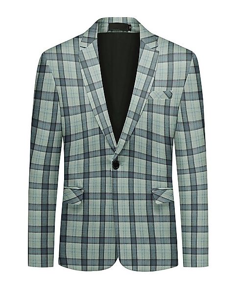 Allthemen Sakko mit buntem Karomuster Anzugsakko Regular-Fit günstig online kaufen