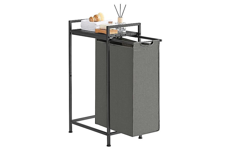 VASAGLE Wäschekorb, Wäschesammler mit Ablage, Wäschebox, 47 L günstig online kaufen