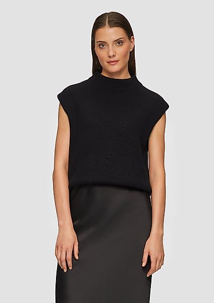 s.Oliver BLACK LABEL Pullunder Oversized-Strickpullunder mit günstig online kaufen