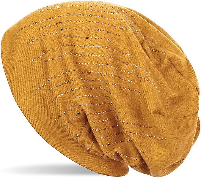 styleBREAKER Beanie Beanie mit Strass Streifen günstig online kaufen