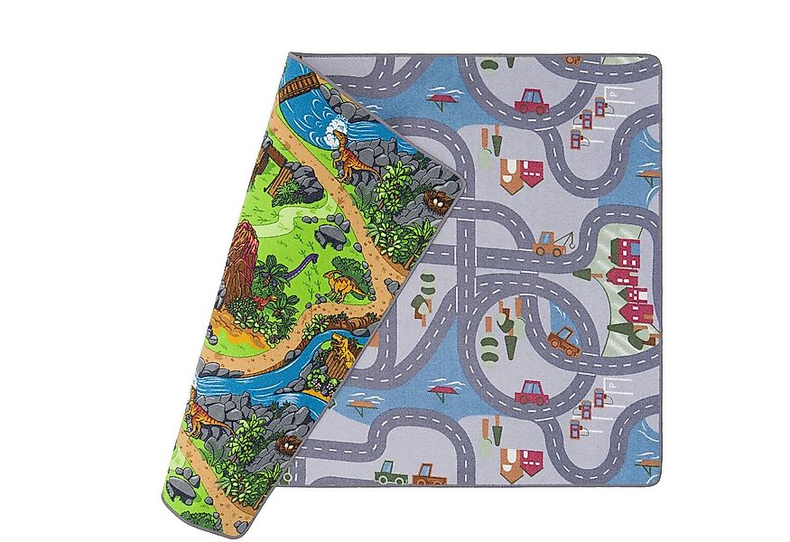 Snapstyle Kinderteppich Straßenteppich Beidseitig Straßenlandschaften, Rech günstig online kaufen
