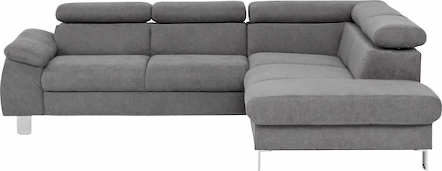 COTTA Ecksofa »Komaris L-Form mit Kopfteilverstellung«, wahlweise mit Bettf günstig online kaufen