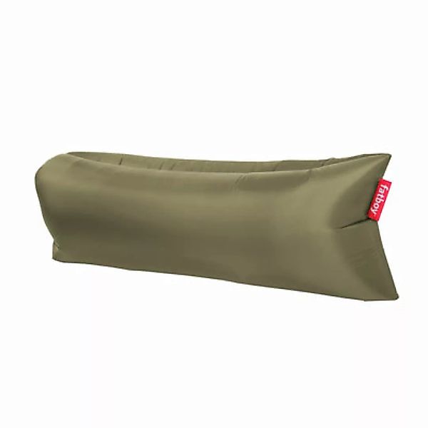 Sitzkissen Lamzac 3.0 textil grün / L 200 cm - Polyester - Fatboy - günstig online kaufen